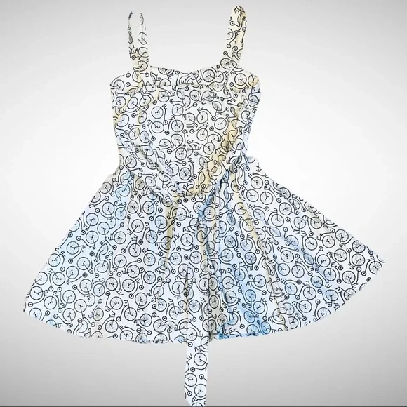 **HOST PICK** IXIA Retro Pin-Up Style Summer Dress of Penny Farthing Fabric - LG - Picture 3 of 7